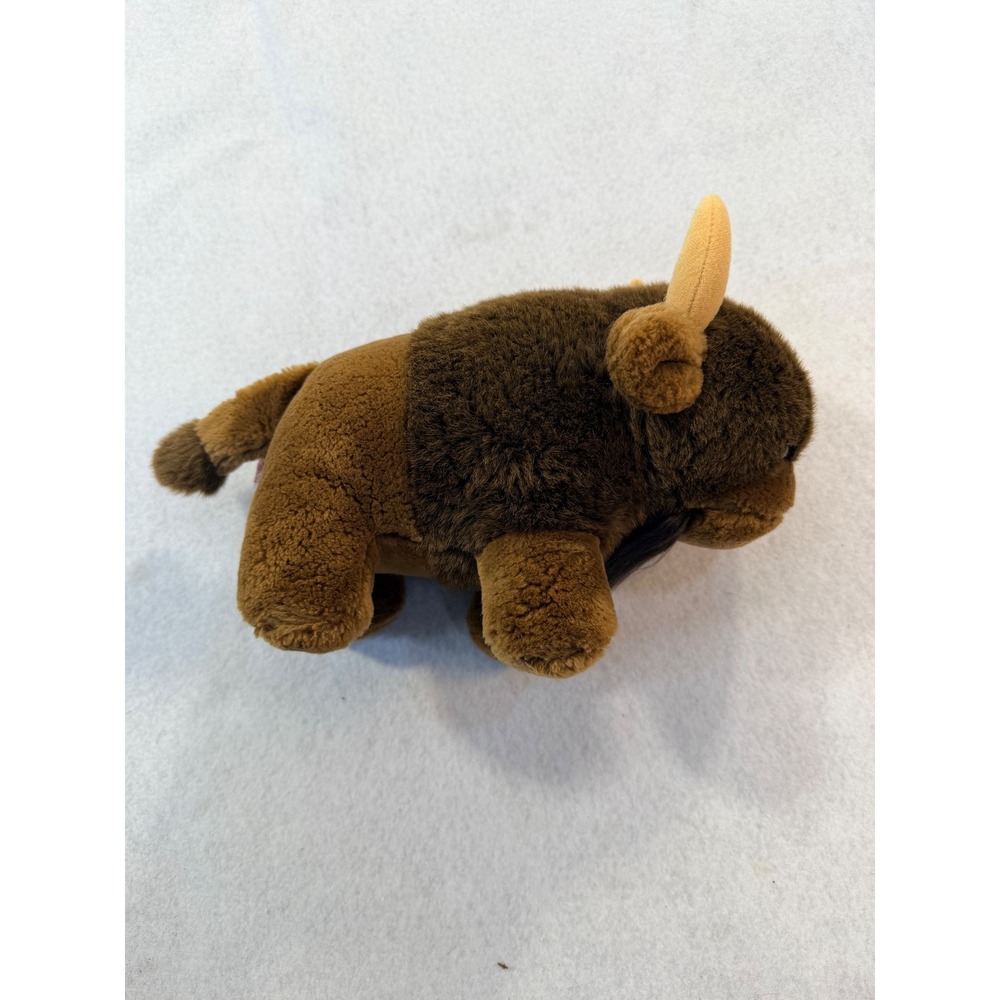 Vintage 1984 Dakin Buffalo Plush Brown American Bison Stuffed Animal Toy 80s